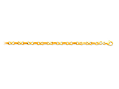 Bracciale Nodi 4,4 Mm, 20 Cm, Oro Giallo 18 Carati - Immagine Standard - 1