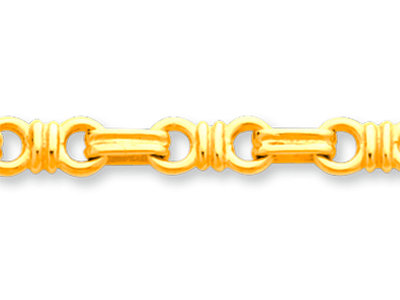 Bracciale Nodi 4,4 Mm, 20 Cm, Oro Giallo 18 Carati - Immagine Standard - 2