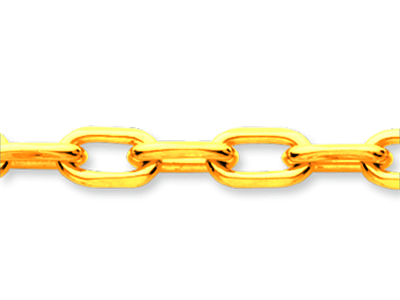 Bracciale Forçat Maglia Di Diamanti 5 Mm, 21 Cm, Oro Giallo 18 Carati - Immagine Standard - 2