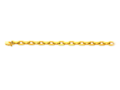 Bracciale Maglia For\at Diamantato 6,30 Mm, 20,50 Cm, Oro Giallo 18 Carati - Immagine Standard - 1