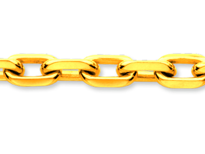 Bracciale Maglia For\at Diamantato 6,30 Mm, 20,50 Cm, Oro Giallo 18 Carati - Immagine Standard - 2