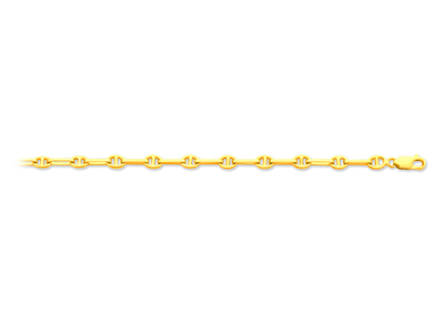 Bracciale A Maglia Marina Fantasia 5 Mm, 19 Cm, Oro Giallo 18 Carati - Immagine Standard - 1