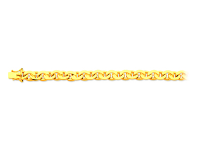 Bracciale A Maglia Massiccia Di Fagioli 8,8 Mm, 21 Cm, Oro Giallo 18 Carati - Immagine Standard - 1