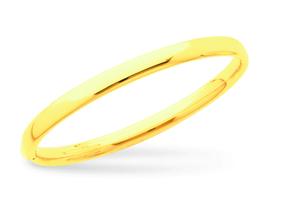 Bracciale Apertura Bracciale, Filo Ovale 6 Mm, Forma Ovale 63 Mm, Oro Giallo 18 Carati - Immagine Standard - 1