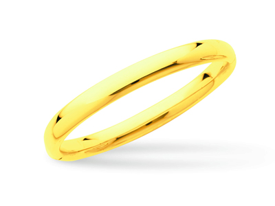 Bracciale Apertura, Filo Ovale 8 Mm, Forma Ovale 58 Mm, Oro Giallo 18 Ct. - Immagine Standard - 1