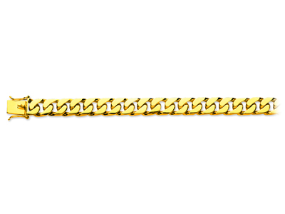 Bracciale A Maglie Strette Grumetta8 Mm, 21 Cm, Oro Giallo 18 Carati
