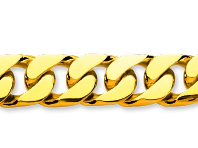 Bracciale A Maglie Strette Grumetta8 Mm, 21 Cm, Oro Giallo 18 Carati - Immagine Standard - 2
