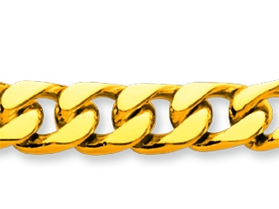 Bracciale Identificativo A Maglie Stretta Gourmette 6 Mm, 20 Cm, Oro Giallo 18 Carati - Immagine Standard - 2