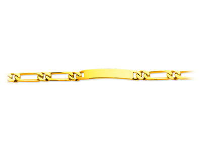 Bracciale Identit@ A Maglie Alternate 1/1 Stretta 7 Mm, 20 Cm, Oro Giallo 18 Carati - Immagine Standard - 1