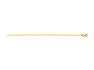 Catena Veneziana 1,24 Mm, 50 Cm, Oro Giallo 18 Carati - Immagine Standard - 1