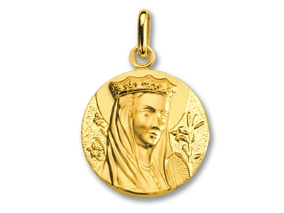 Medaglia Della Vergine Incoronata, Oro Giallo 18 Carati - Immagine Standard - 1