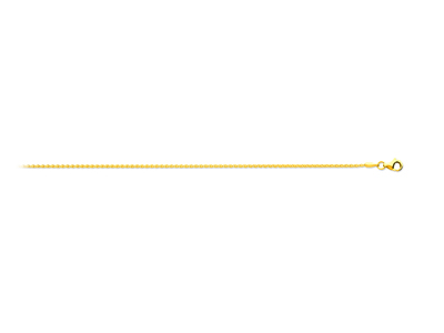 Catena Massiccia A Maglie Palmier Da 1,30 Mm, 40 Cm, Oro Giallo 18 Carati