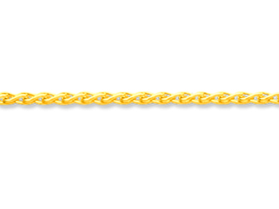 Catena Massiccia Maglia Palmier Da 1,30 Mm, 50 Cm, Oro Giallo 18 Carati - Immagine Standard - 2