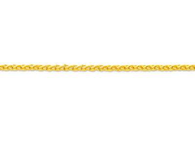 Catena, Catena Solida Di Palma 2,30 Mm, 40 Cm, Oro Giallo 18 Ct. - Immagine Standard - 2