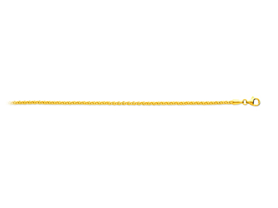 Catena, Palma, Massiccio 2,30 Mm, 50 Cm, Oro Giallo 18 Ct.