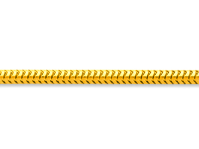 Catena A Maglie Serpentine 1,90 Mm,45 Cm, Oro Giallo 18 Carati - Immagine Standard - 2