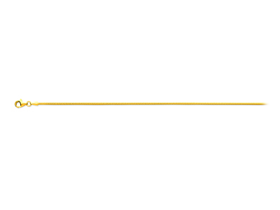 Catena A Maglie Serpentine 1,40 Mm,42 Cm, Oro Giallo 18 Carati