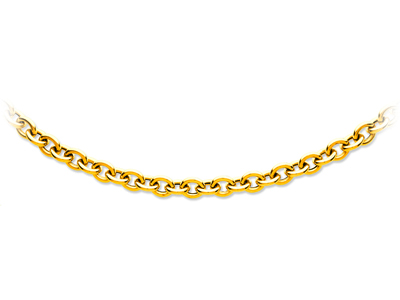 Catena Forçat, Cava Rotonda 9,70 Mm, 44 Cm, Oro Giallo 18 Ct.