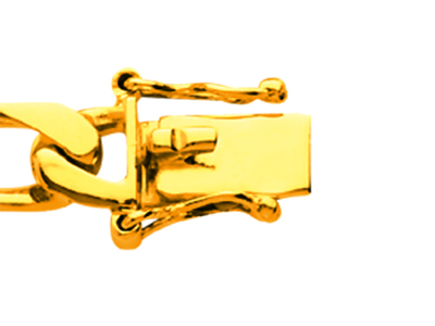 Bracciale Identificativo A Maglia Di Cavallo Stretta 6 Mm, 20,5 Cm, Oro Giallo 18 Carati - Immagine Standard - 3