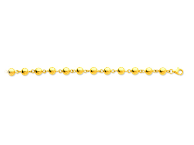 Bracciale Boules Marsigliesi 6 Mm, 19 Cm, Oro Giallo 18 Carati - Immagine Standard - 1