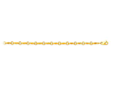 Bracciale Piccoli Nodi 4,8 Mm, 19 Cm, Oro Giallo 18 Carati - Immagine Standard - 1