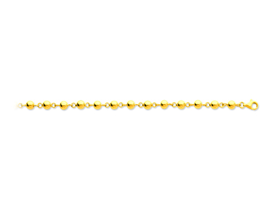 Collana Con Perle Marseillais 5 Mm,45 Cm, Oro Giallo 18 Carati