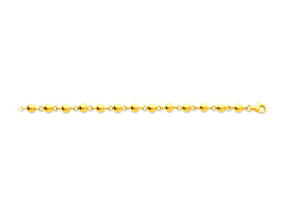 Collana Boules Marseillais 5 Mm, 45 Cm, Oro Giallo 18 Carati