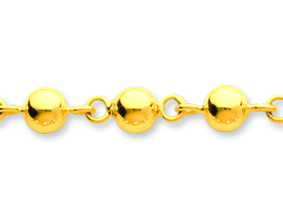 Collana Con Perle Marseillais 5 Mm,45 Cm, Oro Giallo 18 Carati - Immagine Standard - 2