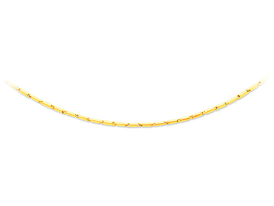 Collana Tubi 2,30 Mm, 42 Cm, Oro Giallo 18 Carati