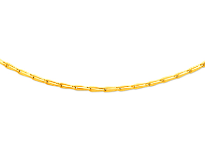 Collana Da Uomo Catena Epi 3,60 Mm,55 Cm, Oro Giallo 18 Carati