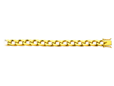 Bracciale A Maglia Di Cavallo 8 Mm,21 Cm, Oro Giallo 18 Carati