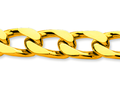 Bracciale A Maglia Di Cavallo 8 Mm,21 Cm, Oro Giallo 18 Carati - Immagine Standard - 2