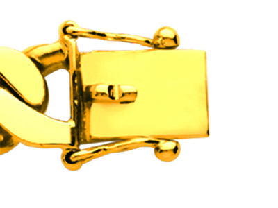 Bracciale Identit@ A Maglie Alternate 1/1 Stretto 9 Mm, 22 Cm, Oro Giallo 18 Carati - Immagine Standard - 3