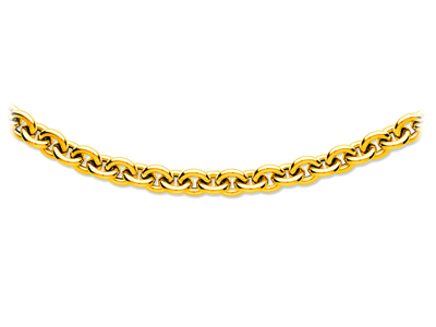 Catena A Maglie Forat Tonde Cave 13 Mm, 44,50 Cm, Oro Giallo 18 Kt