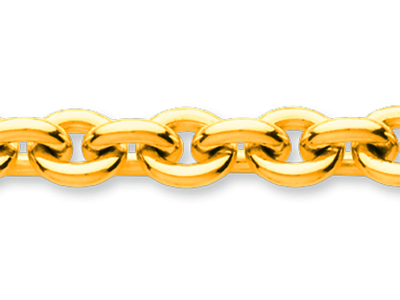 Bracciale Tondo Maglia For\at 7 Mm,18,50 Cm, Oro Giallo 18 Carati - Immagine Standard - 2