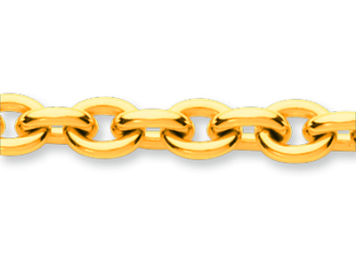 Bracciale Rotondo Forçat Maglia 5,60 Mm, 19,50 Cm, Oro Giallo 18 Carati - Immagine Standard - 2