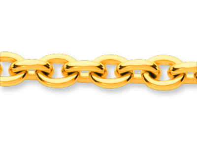 Bracciale Maglia For\at Tonda 5,60 Mm, 19,50 Cm, Oro Giallo 18 Carati - Immagine Standard - 2