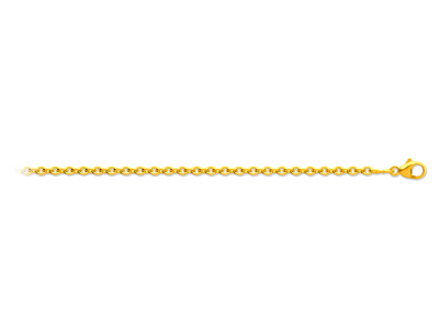Catena A Maglie Rotonde Forat 1,50mm, 40 Cm, Oro Giallo 18 Kt