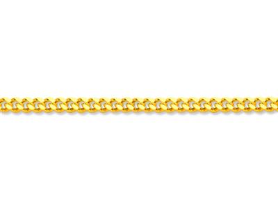 Catena, Maglia Gourmette Con Diamante Da 1,50 Mm, 40 Cm, Oro Giallo 18 Ct. - Immagine Standard - 2