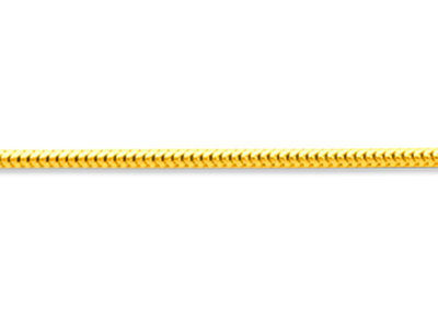 Catena A Maglie Serpentine 1,20 Mm,42 Cm, Oro Giallo 18 Carati - Immagine Standard - 2