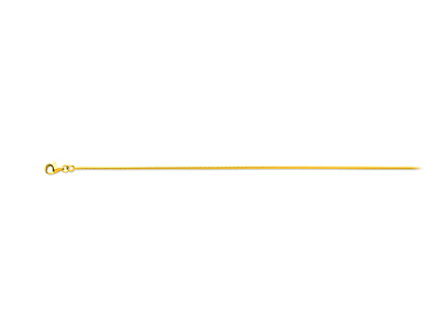 Catena A Maglie Serpentine 1,20 Mm,50 Cm, Oro Giallo 18 Carati