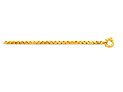 Bracciale Jaseron Maglia 4,20 Mm, 19 Cm, Oro Giallo 18 Carati