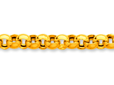 Catena Rete Rolò 4,20 Mm, 50 Cm, 18kt Oro Giallo - Immagine Standard - 2