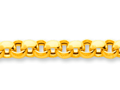 Bracciale Jaseron Maglia 4,80 Mm, 19 Cm, Oro Giallo 18 Carati - Immagine Standard - 2