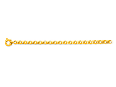 Bracciale Jaseron 6 Mm, 19 Cm, Oro Giallo 18 Carati - Immagine Standard - 1