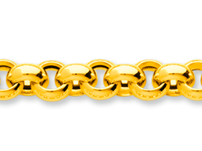 Catena Rete Rolò 7,30 Mm, 45 Cm, 18kt Oro Giallo - Immagine Standard - 2