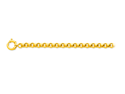 Bracciale Jaseron Maglia 7,80 Mm, 19 Cm, Oro Giallo 18 Carati