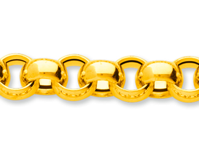 Bracciale Jaseron Maglia 9,80 Mm, 20,5 Cm, Oro Giallo 18 Carati - Immagine Standard - 2