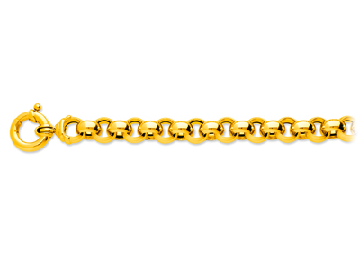 Bracciale Jaseron Maglia 12,50 Mm, 21 Cm, Oro Giallo 18 Carati - Immagine Standard - 1