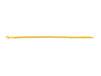 Bracciale A Maglia Di Palma Cava 3 Mm, 18 Cm, Oro Giallo 18 Carati - Immagine Standard - 1